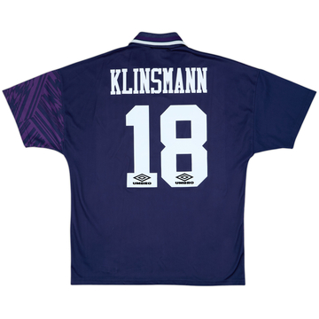 1994-95 Tottenham Away Shirt Klinsmann #18 - 8/10 - (L)