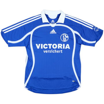 2006-07 Schalke Home Shirt - 8/10 - (L.Boys)