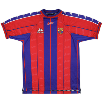1997-98 Barcelona Home Shirt - 7/10 - (XL)