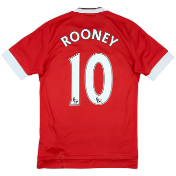 2015-16 Manchester United Home Shirt Rooney #10 - 6/10 - (XS)