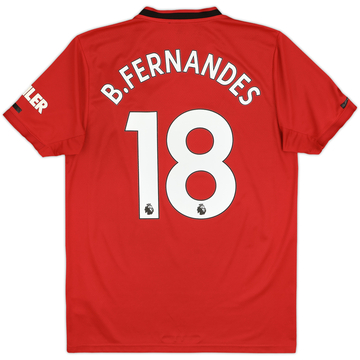 2019-20 Manchester United Home Shirt B.Fernandes #18 - 7/10 - (M)