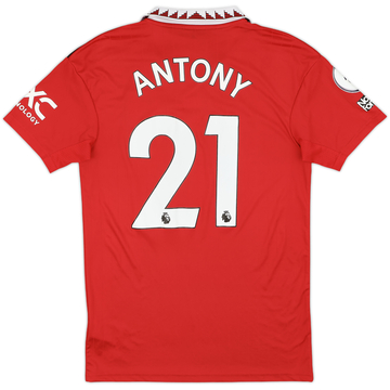 2022-23 Manchester United Home Shirt Antony #21 - 10/10 - (S)