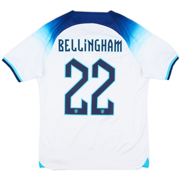 2022-23 England Home Shirt Bellingham #22 - 6/10 - (S)