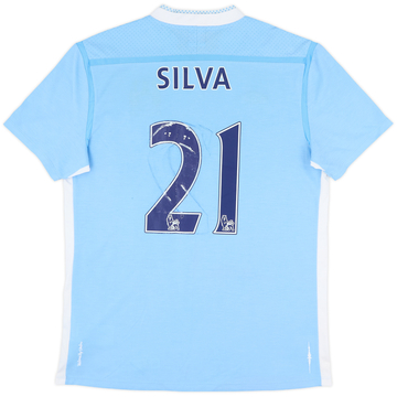 2011-12 Manchester City Home Shirt Silva #21 - 5/10 - (L)