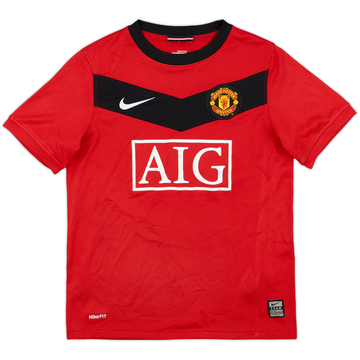 2009-10 Manchester United Home Shirt - 8/10 - (S.Boys)