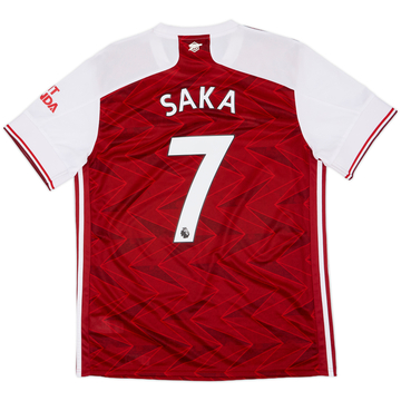 2020-21 Arsenal Home Shirt Saka #7 - 10/10 - (L)