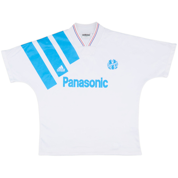 1991-92 Olympique Marseille Home Shirt - 7/10 - (L/XL)