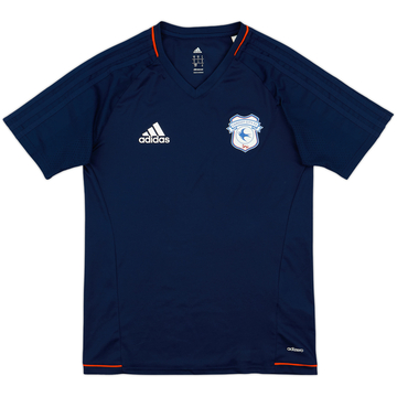 2017-18 Cardiff City adidas Training Shirt - 9/10 - (S)