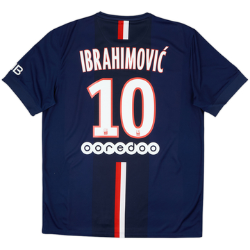 2014-15 Paris Saint-Germain Home Shirt Ibrahimovic #10 - 10/10 - (L)