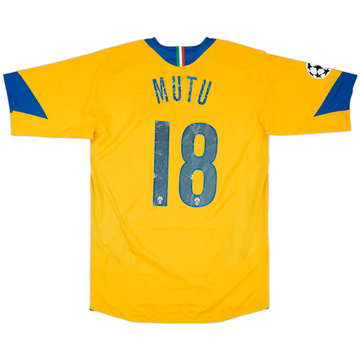 2005-06 Juventus Match Issue Champions League Third Shirt Mutu #18