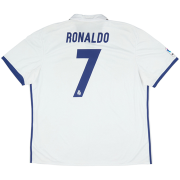 2016-17 Real Madrid Home Shirt Ronaldo #7 - 8/10 - (XXL)