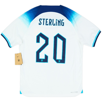 2022-23 England Authentic Home Shirt Sterling #20 (L)