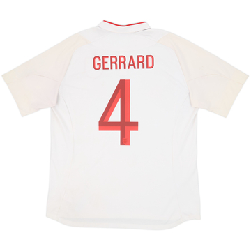 2012-13 England Home Shirt Gerrard #4 - 5/10 - (XL)