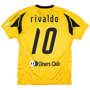 2007-08 AEK Athens Home Shirt Rivaldo #10 (XL)