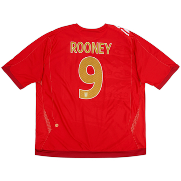 2006-08 England Away Shirt Rooney #9 - 8/10 - (3XL)