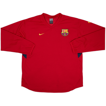 2003-04 Barcelona Nike Training L/S Shirt - 9/10 - (XL)