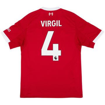 2025-26 Liverpool Home Shirt Virgil #4 - 8/10 - (M)