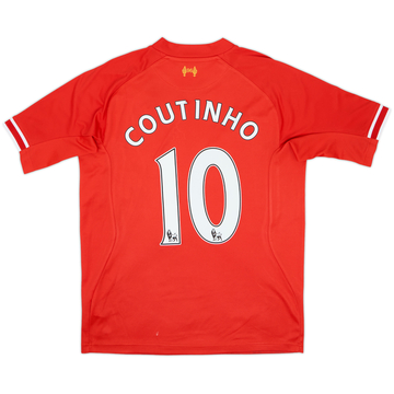 2013-14 Liverpool Home Shirt Coutinho #10 - 6/10 - (M)