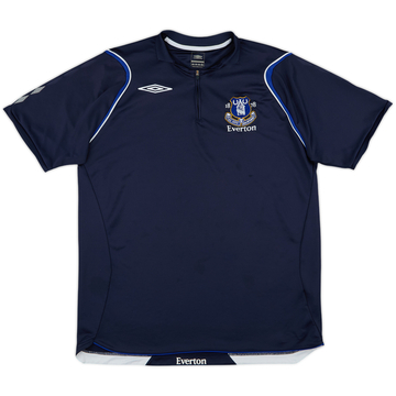 2006-07 Everton Umbro 1/4 Zip Polo Shirt - 8/10 - (M)