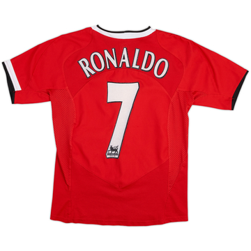 2004-06 Manchester United Home Shirt Ronaldo #7 - 8/10 - (11-12 Years)