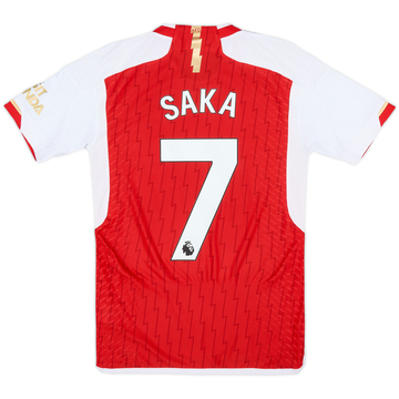 2023-24 Arsenal Authentic Home Shirt Saka #7 - 9/10 - (XS)