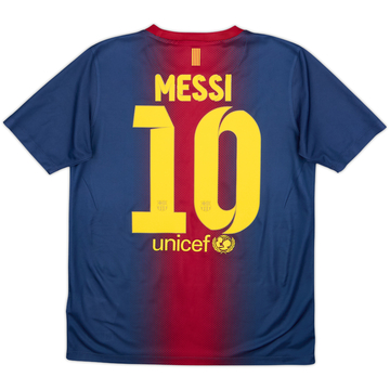 2012-13 Barcelona Home Shirt Messi #10 - 9/10 - (13-15 Years)