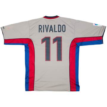 1999-01 Barcelona Away Shirt Rivaldo #11 - 7/10 - (M)