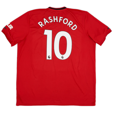 2019-20 Manchester United Home Shirt Rashford #10 - 8/10 - (XXL)