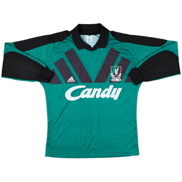 1991-92 Liverpool GK Shirt - 8/10 - (M)