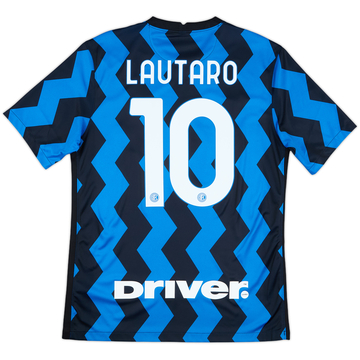 2020-21 Inter Milan Home Shirt Lautaro #10 - 9/10 - (M)
