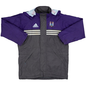 1999-00 Anderlecht adidas Hooded Rain Jacket - 8/10 - (L.Boys)