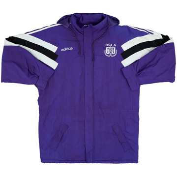 1996-97 Anderlecht adidas Padded Bench Coat - 5/10 - (XL)