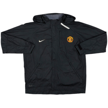 2007-08 Manchester United Nike Hooded Rain Jacket - 8/10 - (M)