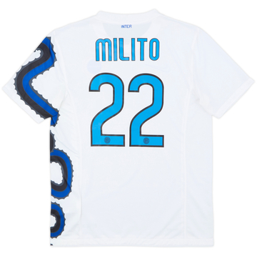 2010-11 Inter Milan Away Shirt Milito #22 - 8/10 - (M)
