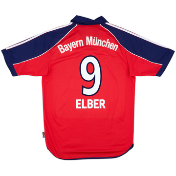 1999-01 Bayern Munich Home Shirt Elber #9 - 8/10 - (S)