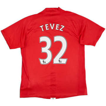 2007-09 Manchester United Home Shirt Tevez #32 - 5/10 - (M)