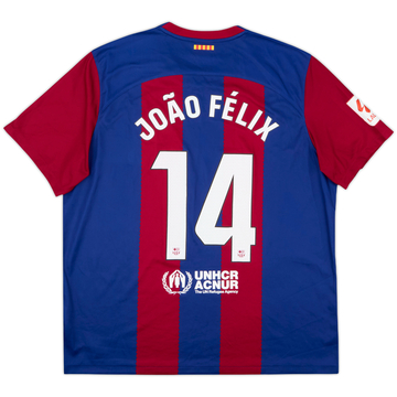 2023-24 Barcelona Home Shirt Joao Felix #14 - 8/10 - (XXL)