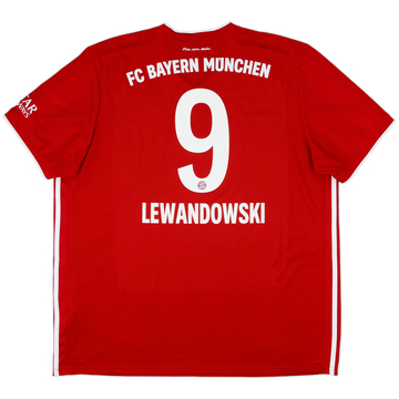 2020-21 Bayern Munich Home Shirt Lewandowski #9 - 10/10 - (XXL)