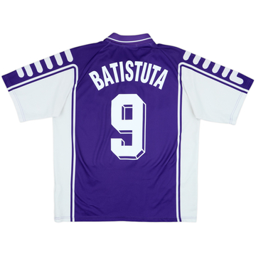 1999-00 Fiorentina Home Shirt Batistuta #9 - 6/10 - (L)