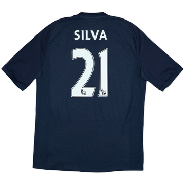 2010-12 Manchester City Away Shirt Silva #21 - 7/10 - (L)