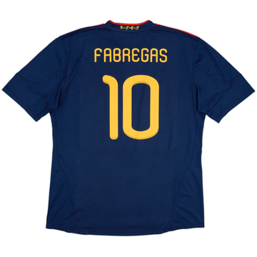 2010-11 Spain Away Shirt Fabregas #10 - 8/10 - (XL)