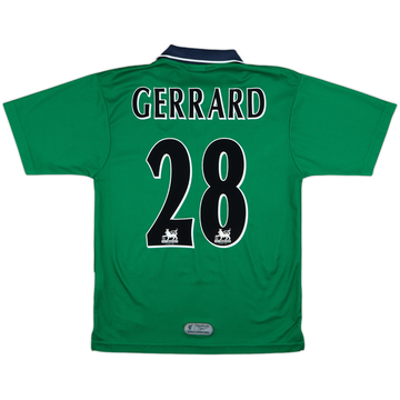 1999-00 Liverpool Away Shirt Gerrard #28 - 7/10 - (S)