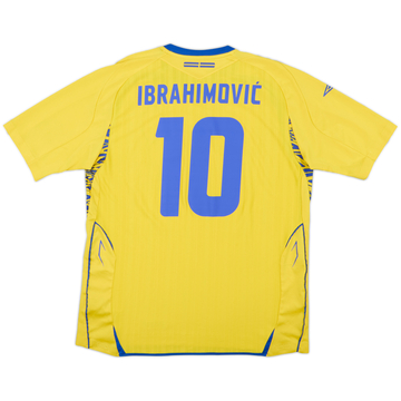 2007-09 Sweden Home Shirt Ibrahimovic #10 - 9/10 - (XL)