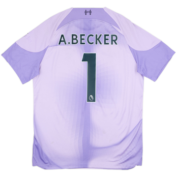 2022-23 Liverpool GK S/S Shirt A.Becker #1 - 5/10 - (M)