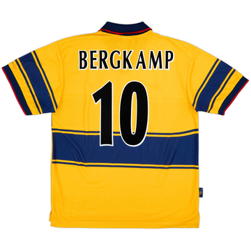 1997-99 Arsenal Away Shirt Bergkamp #10 - 8/10 - (L)