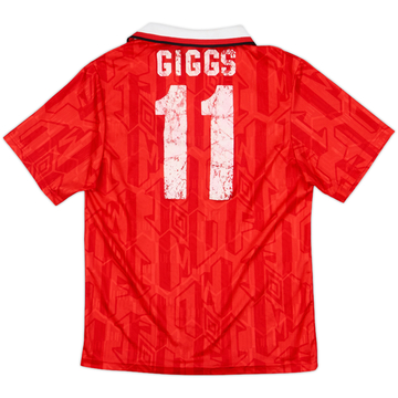1992-94 Manchester United Home Shirt Giggs #11 - 5/10 - (S)