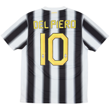 2011-12 Juventus Home Shirt Del Piero #10 - 7/10 - (M)
