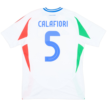 2024-25 Italy Away Shirt Calafiori #5 - 10/10 - (M)