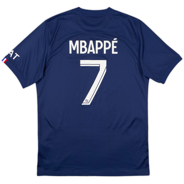 2022-23 Paris Saint-Germain Home Shirt Mbappe #7 - 8/10 - (M)