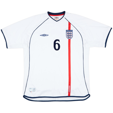 2001-02 England Match Issue Home Shirt #6